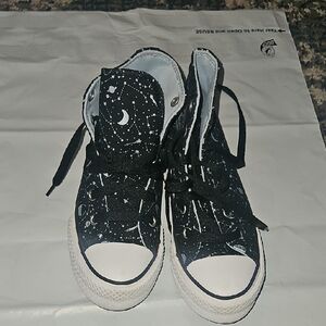 Converse Kids Black and White Cosmic High-Tops